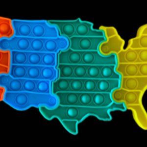 Fidget Toy Pop Its US Map